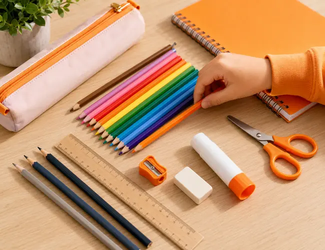 Choosing stationery for school