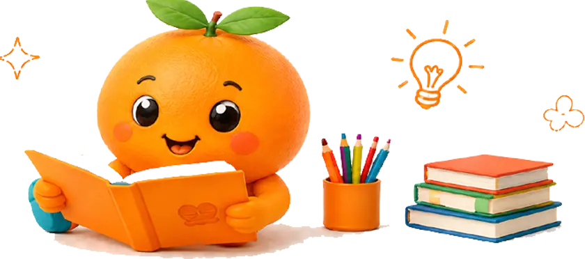 Love Art mascot reading a creative ideas book